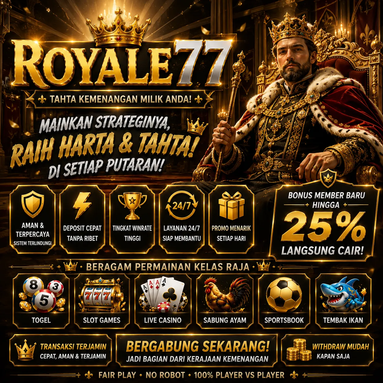 ROYALE77 Banner
